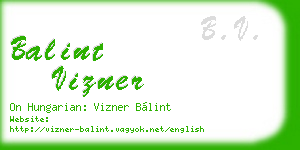 balint vizner business card